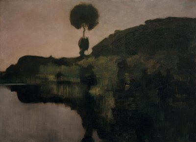Evening on the Gein with Isolated Tree by Piet Mondrian